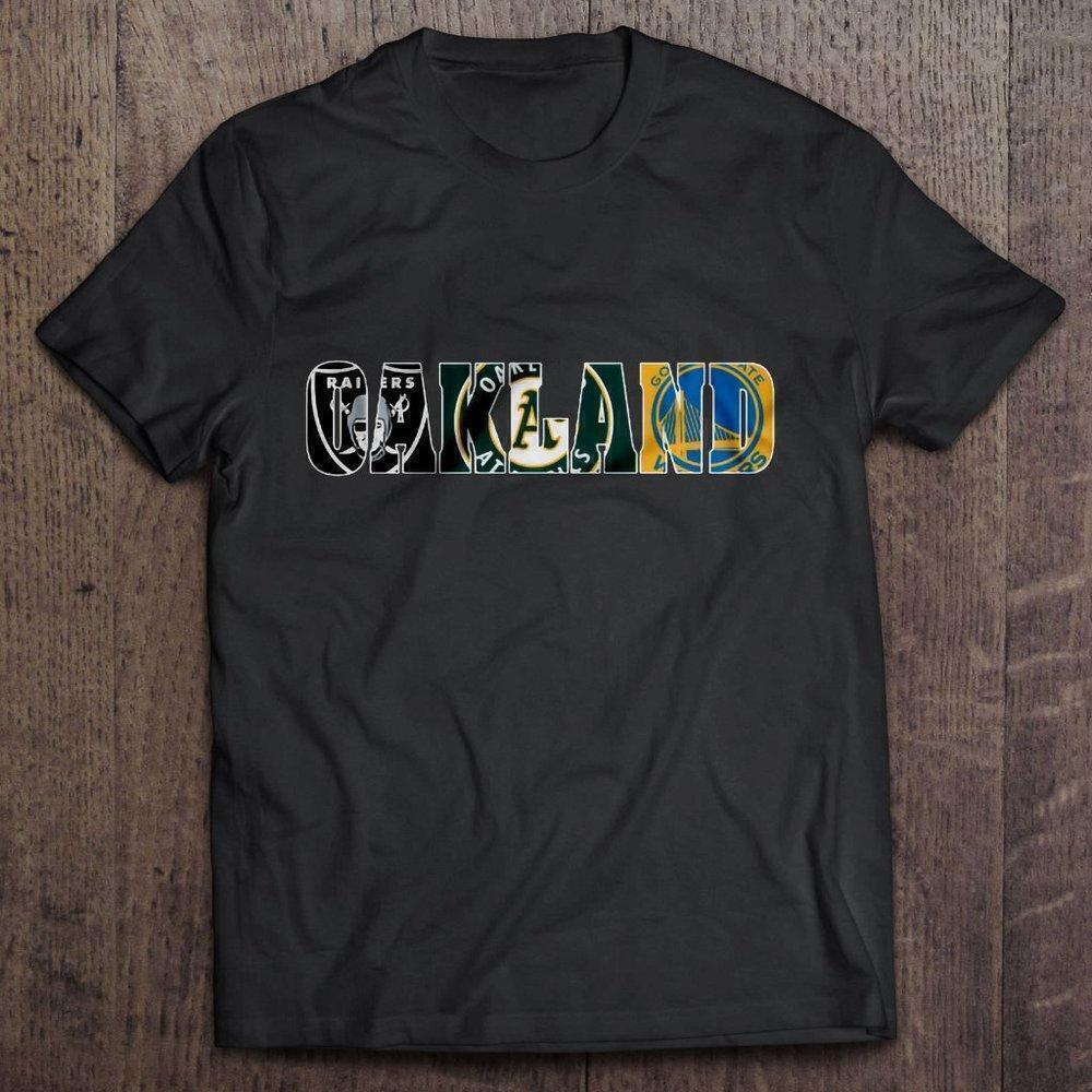 Oakland Raiders Athletics Warriors Sports Mashup Unisex T-Shirt